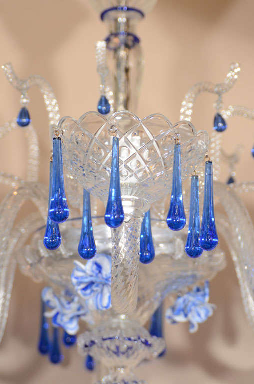 20th Century Murano chandelier For Sale