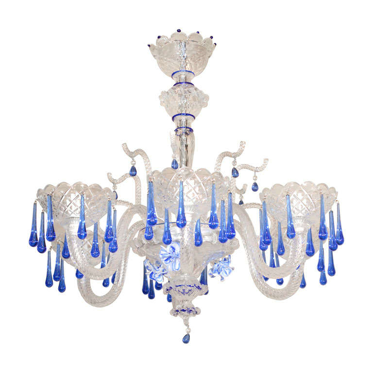 Murano chandelier For Sale