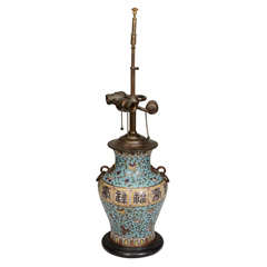 Chinese Cloisonne Lamps