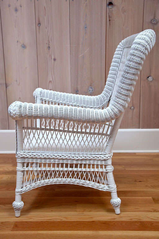 Victorian Wicker Rolled-Arm Chairs 5