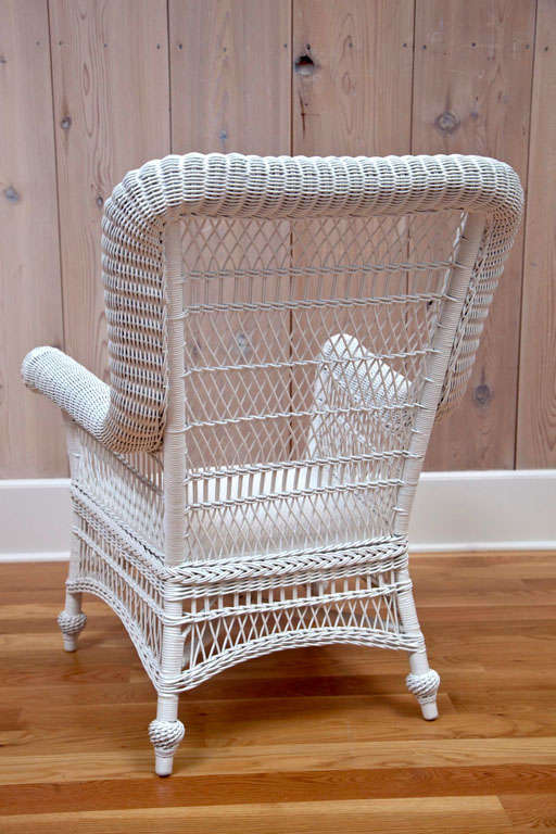 Victorian Wicker Rolled-Arm Chairs 6