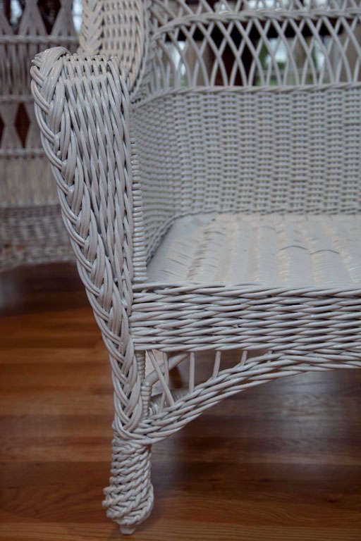 wicker sofa vintage