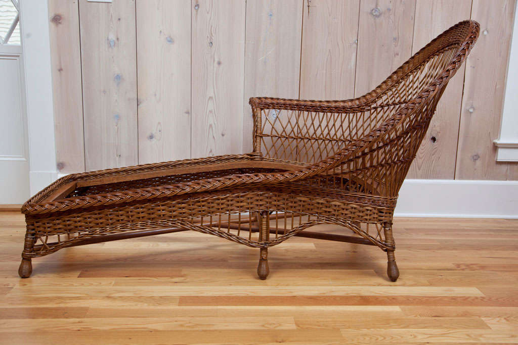 American Paine Furniture Co. Wicker Chaise
