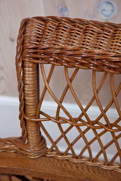 Paine Furniture Co. Wicker Chaise In Excellent Condition In Old Saybrook, CT