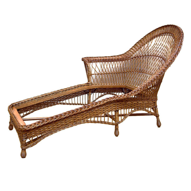 Paine Furniture Co. Wicker Chaise