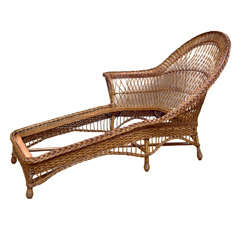 Paine Furniture Co. Wicker Chaise