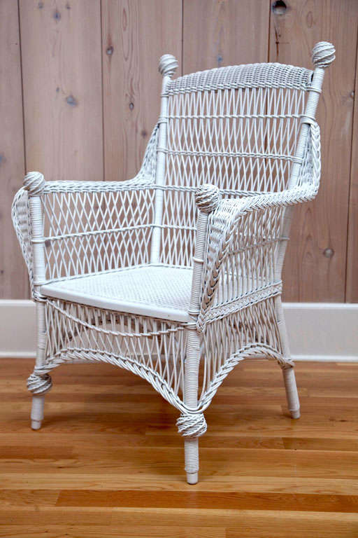 Heywood Brothers & Wakefield Company Victorian armchair.