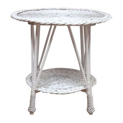 Round Wicker Table