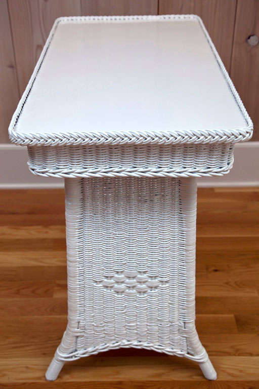 Antique Wicker Table at 1stDibs