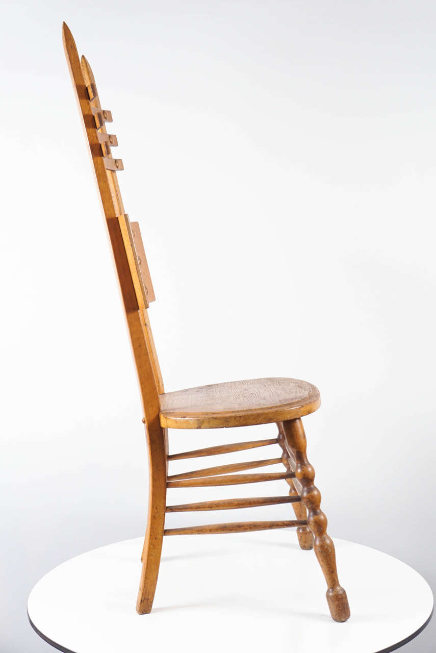 Interesting Austrian Turn of the Century Ladderback Chair 2