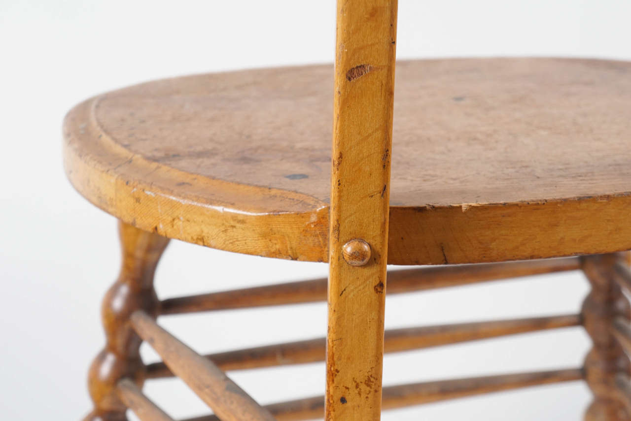 Interesting Austrian Turn of the Century Ladderback Chair 4