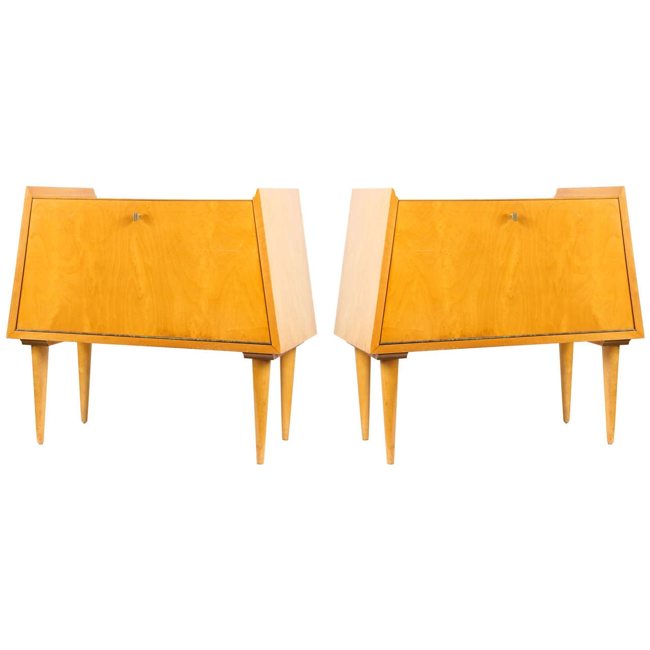 Pair of Edmund Spence Bedside Tables For Sale