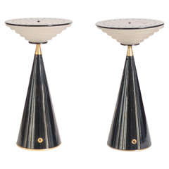 Set of Two Table Lamps "Ziggurat" by Shigeaki Asahara for Stilnovo 8