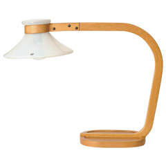 Lamp by Jan Ekselius with Orrefors Shade