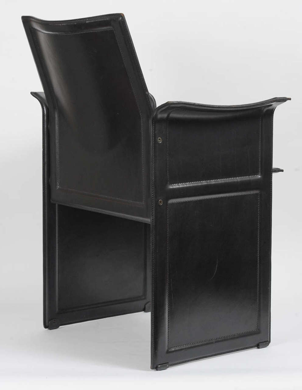 Leather Korium Chair by Tito Agnoli for Mateo Grassi
