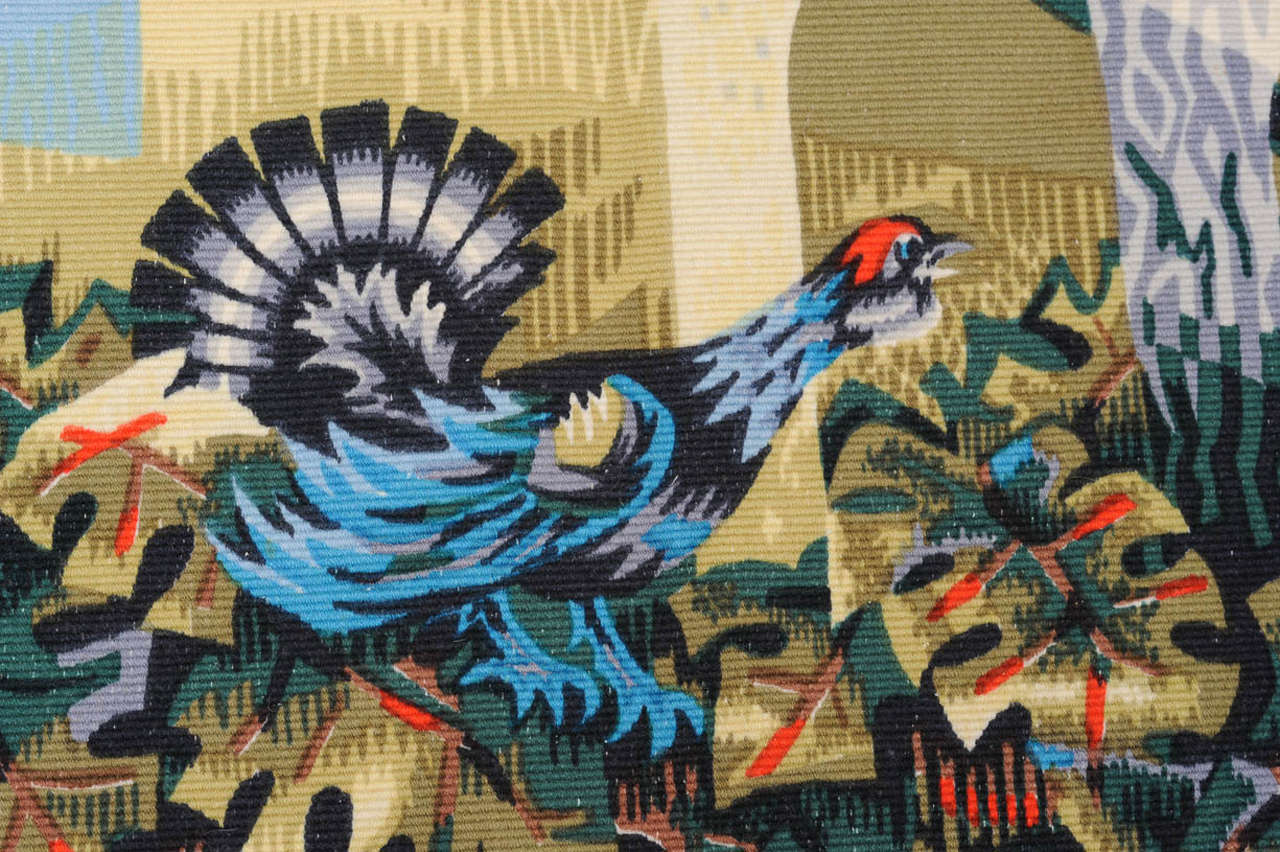 Milieu du XXe siècle La Forêt, tapisserie des années 1950 de Robert The Debiève
