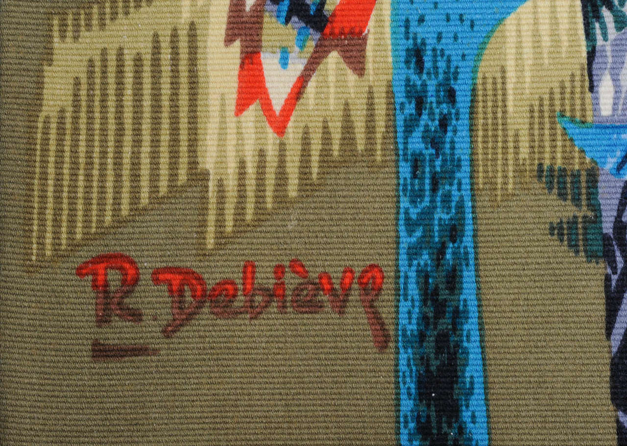 La Forêt, tapisserie des années 1950 de Robert The Debiève 1