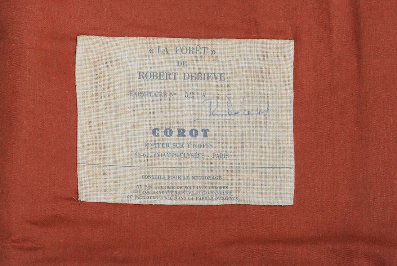 La Forêt, tapisserie des années 1950 de Robert The Debiève 2