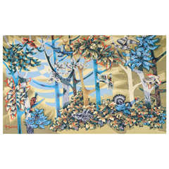 La Forêt 1950s Tapestry by Robert Debiève