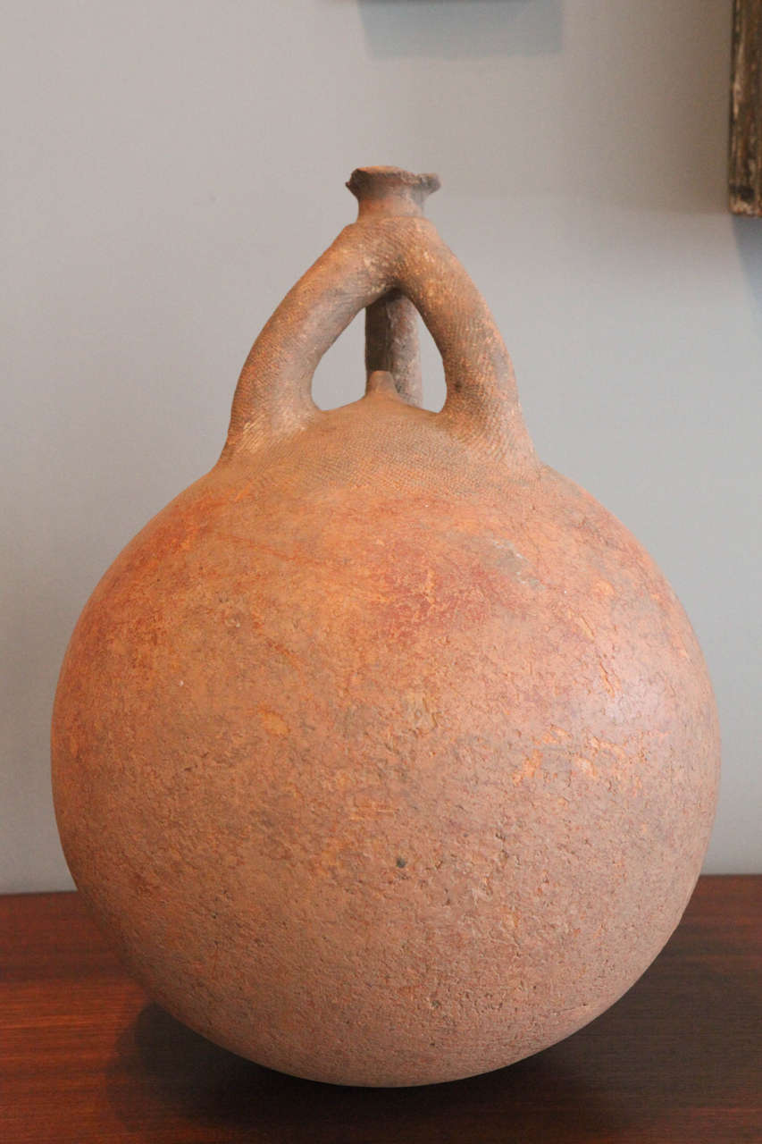 Terracotta Large Jenne Water Vessel, Mali, 16th Century For Sale