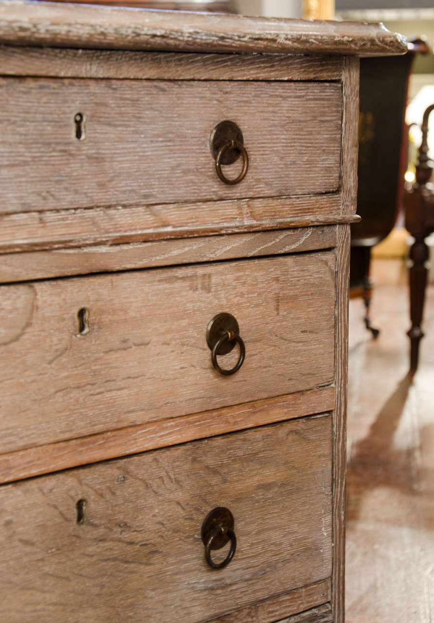 Important Mid-19th Century Limed Oak Desk 2