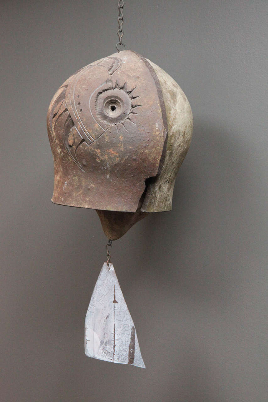 Grande cloche en céramique de Paolo Soleri