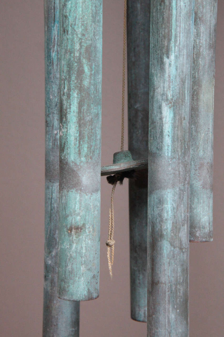 Mid-20th Century Beautifully Patinated Copper Wind Chime