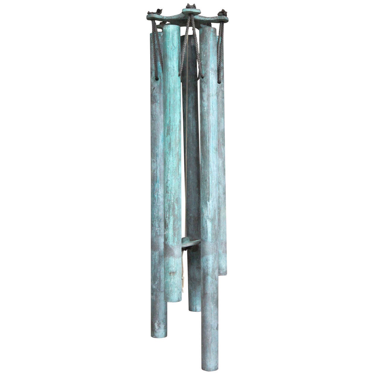 Beautifully Patinated Copper Wind Chime