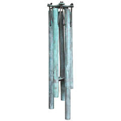 Vintage Beautifully Patinated Copper Wind Chime