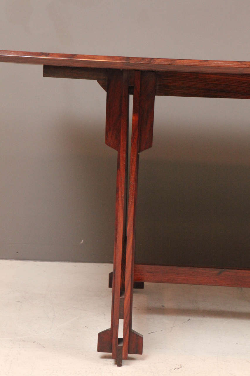 Rare Italian Rosewood Table Attributed to Ico Parisi In Excellent Condition In Los Angeles, CA