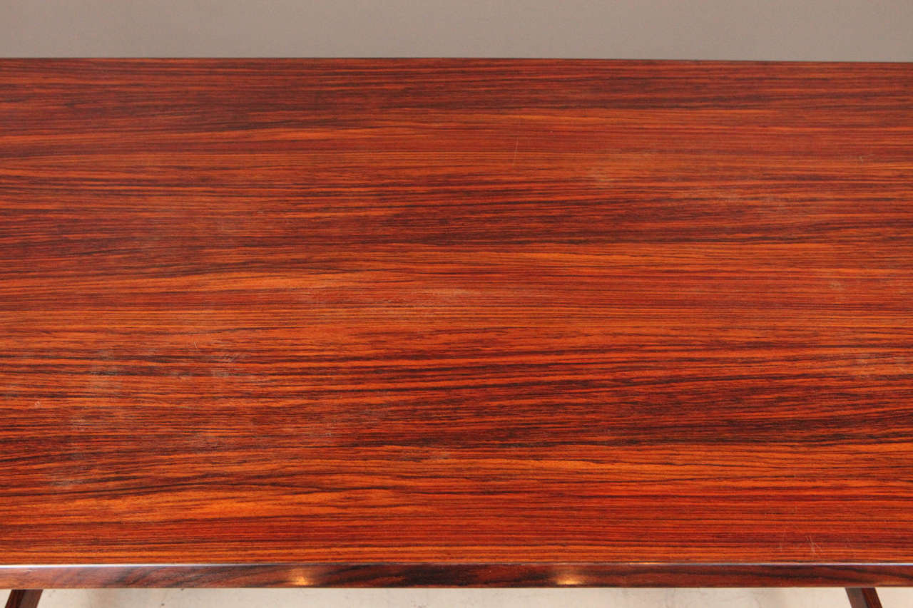 Mid-20th Century Rare Italian Rosewood Table Attributed to Ico Parisi