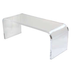 Waterfall Lucite Coffe Table