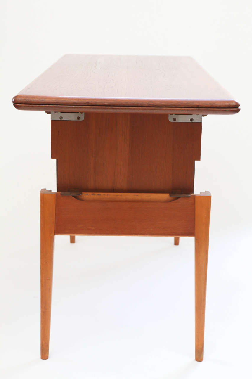 Mid-20th Century Swedish E.M. Bordet Three-Way Adjustable Table
