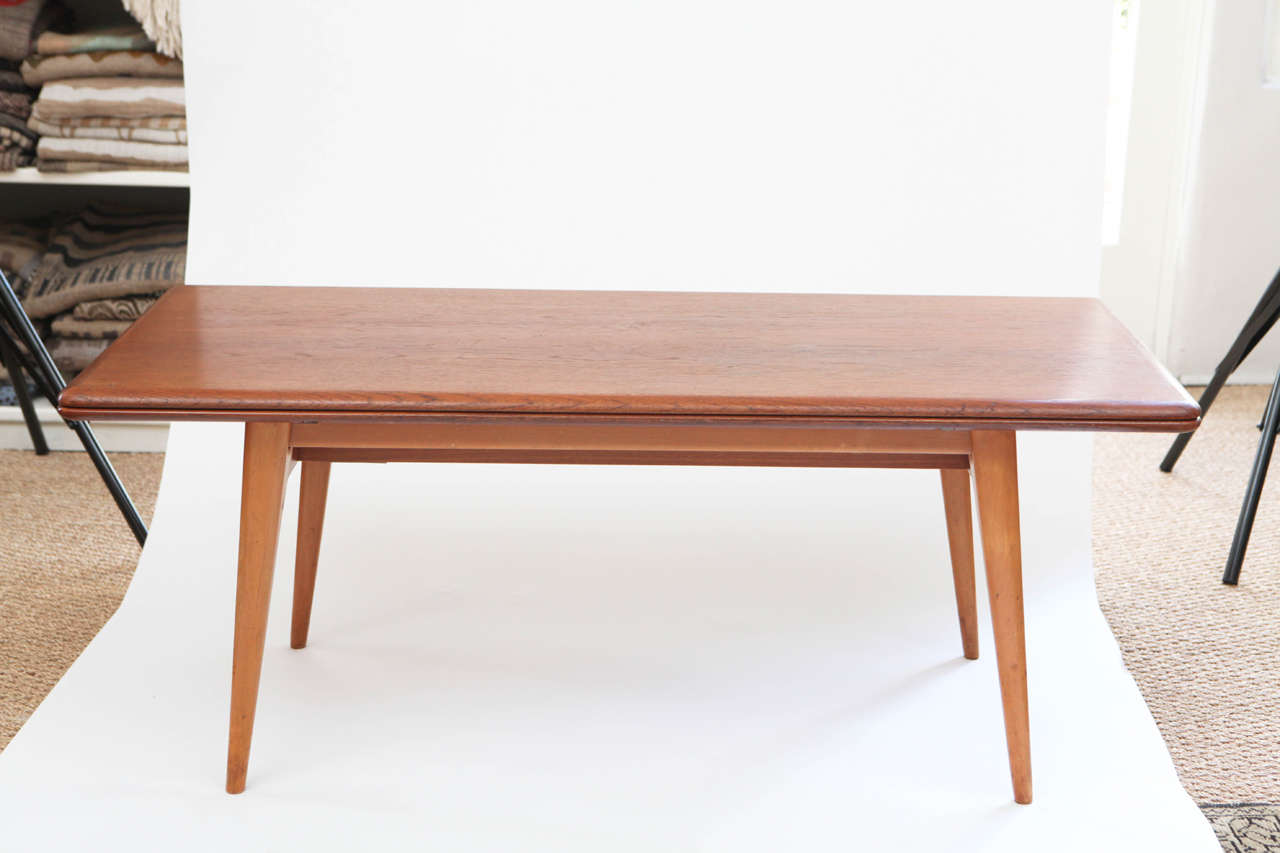 Wood Swedish E.M. Bordet Three-Way Adjustable Table