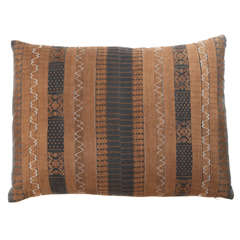 SE Asian Yao Tribal Silk Ribbon Pillow