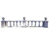 Weathered and Lichened Balustrade Sections