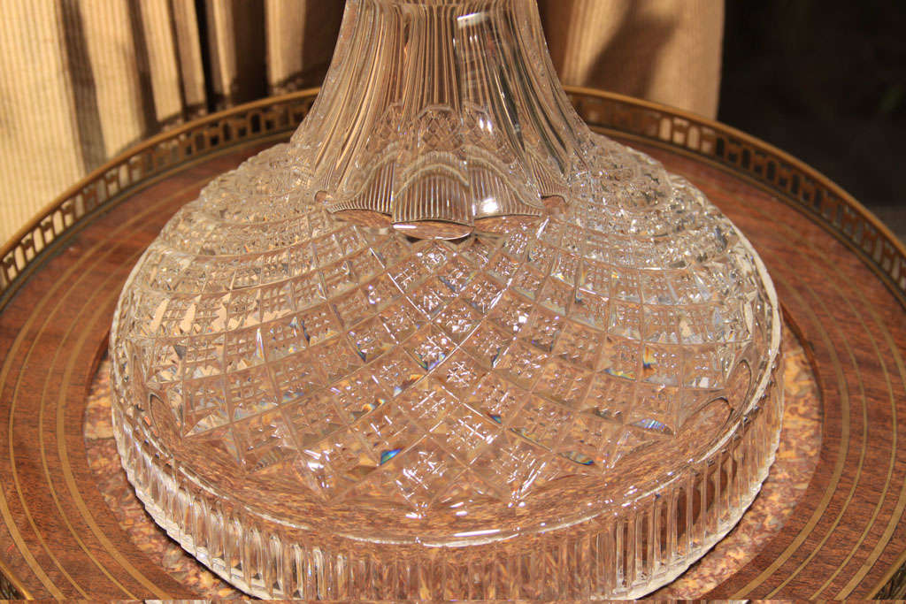 Waterford Salmon motif leaded crystal vase 2