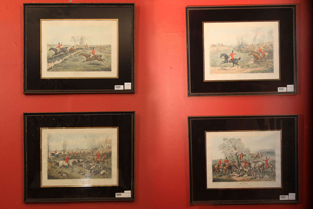 4 Henry Thomas Alken framed hunting prints