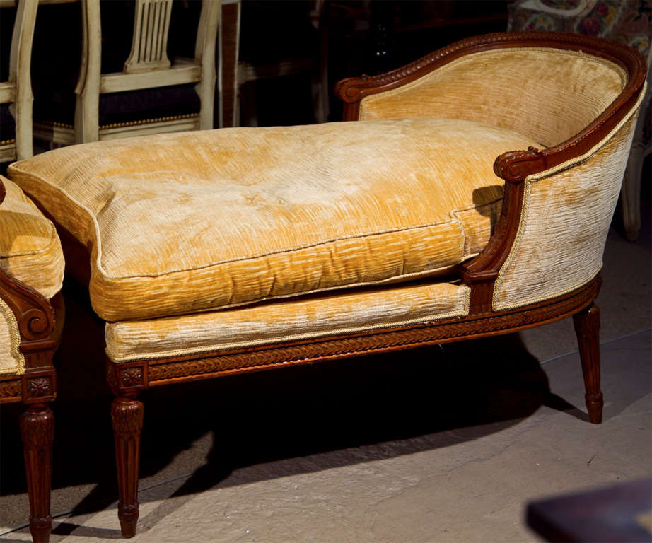 American French Louis XVI Style Chair Duchesse Brisee