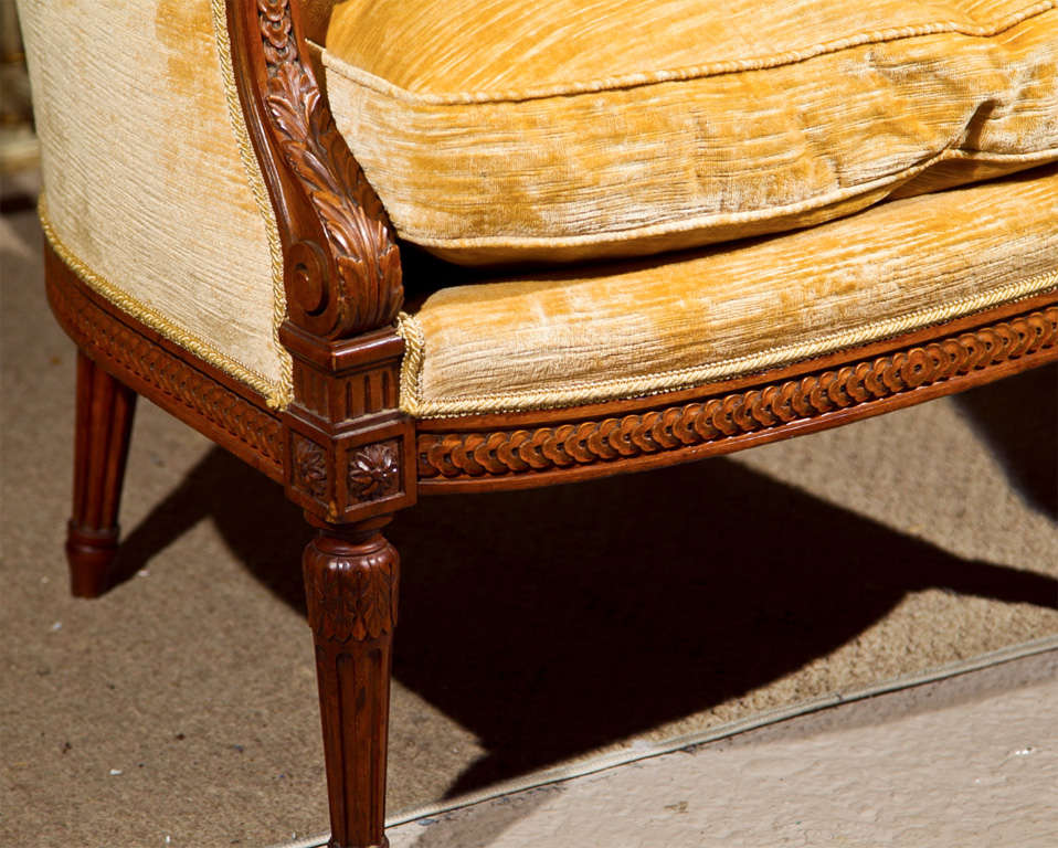 French Louis XVI Style Chair Duchesse Brisee 1