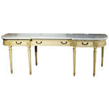 French Demilune Console Table by Jansen