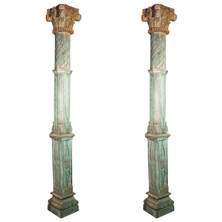 Pair of 19th Century Columns
