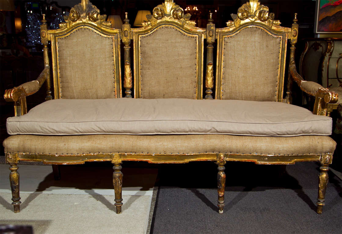 19th Century Italian Venetian Style Settee