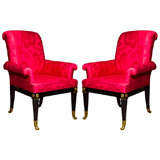 Pair of Regency Style Armchairs by Maison Jansen