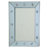 Blue Tinted Glass Frame Rectangular Mirror Blue Tinted Glass Frame Rectangular Mirror