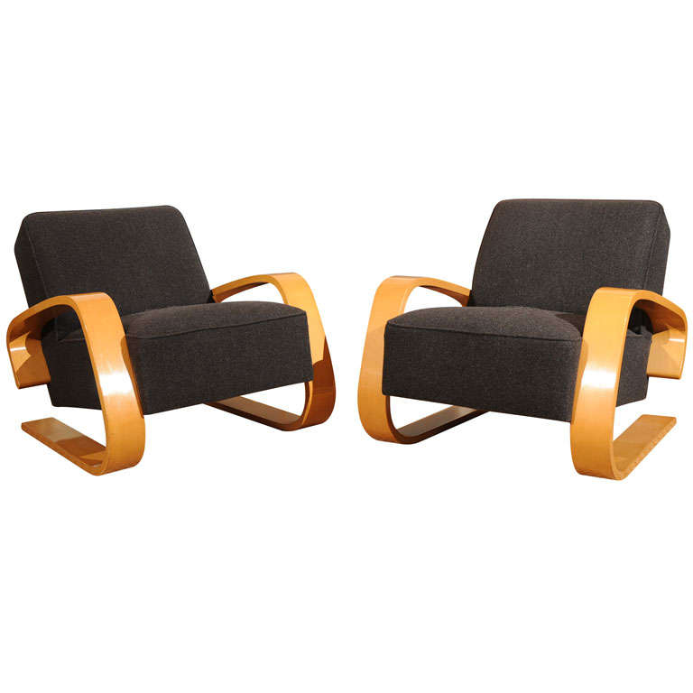Pair of Alvar Aalto Tank Chairs