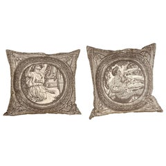 Pair of 1950s Carlton House Fabric Pillows.