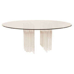 Lucite 72" dinng table possibly by John Mascheroni