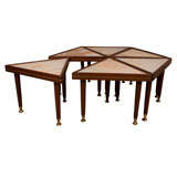 Moderne 50's Onyx coffee table in 6 sections