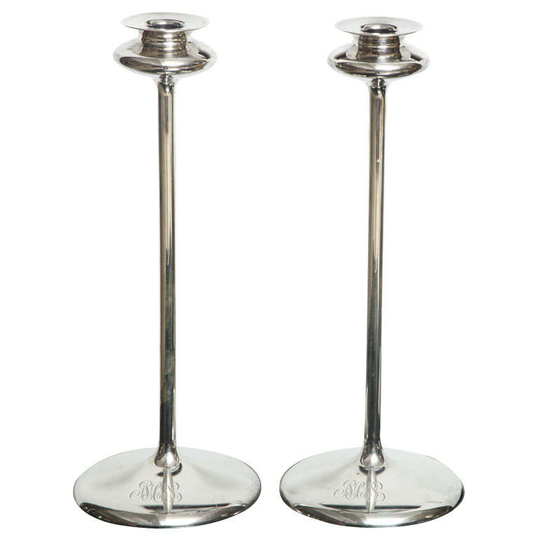 Silver japanese candlesticks